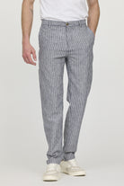 Pantalon GLANCE Navy stripes