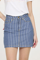 Jupe POUKI Medium blue stripes