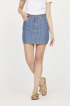 Jupe POUKI Medium blue stripes