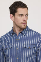 Chemise DARILE Medium blue stripes