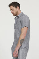 Chemise DOULY MC Navy stripes