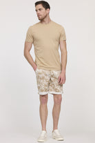 Short NARO AOP palmier marron