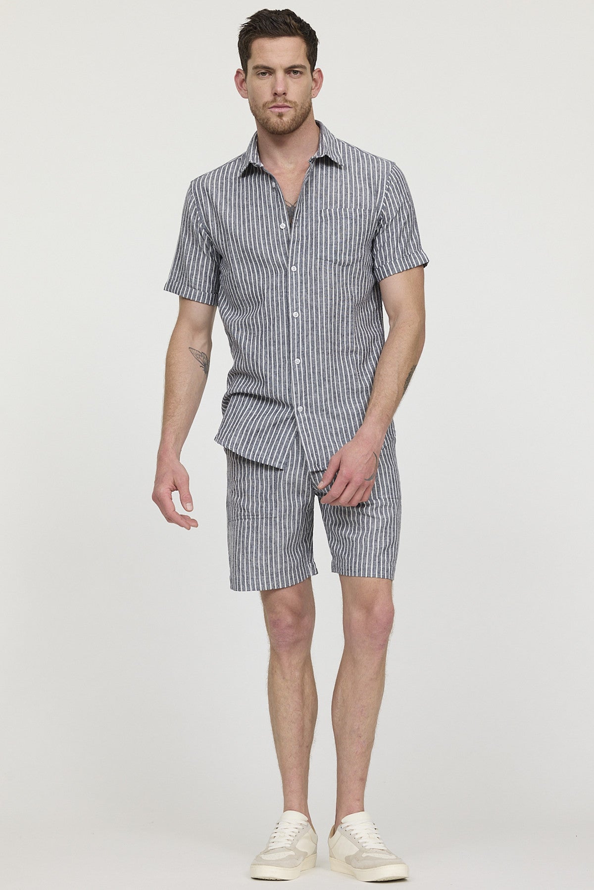 Chemise DOULY MC Navy stripes