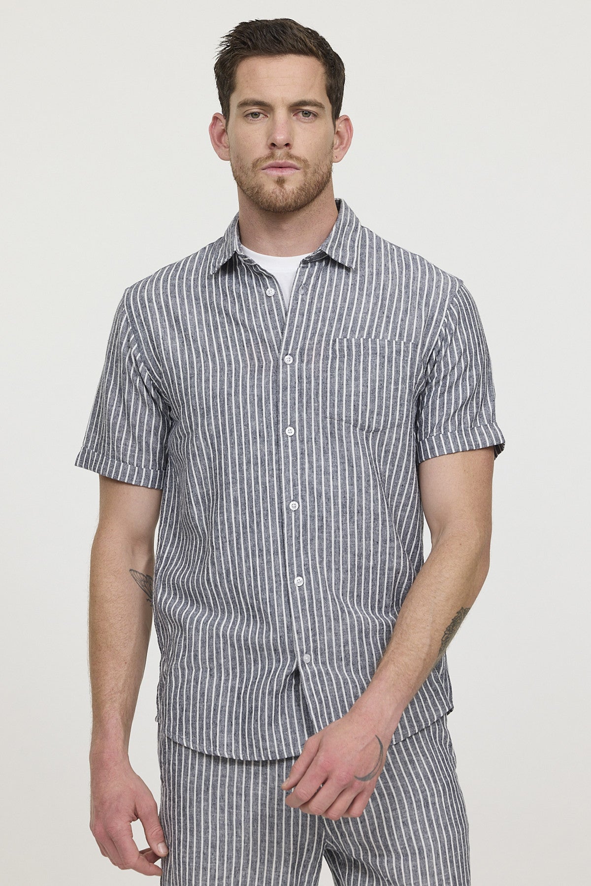 Chemise DOULY MC Navy stripes