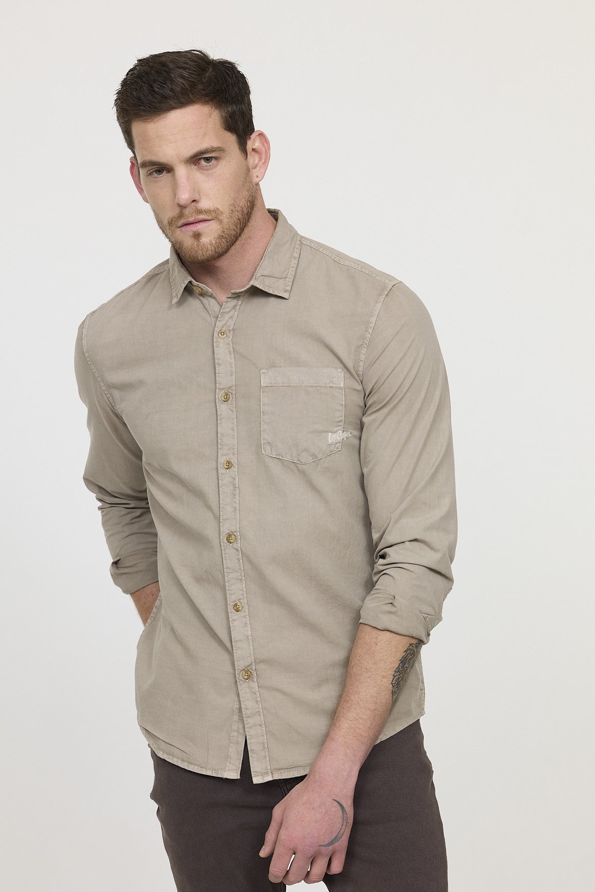 Chemise DYE Brown