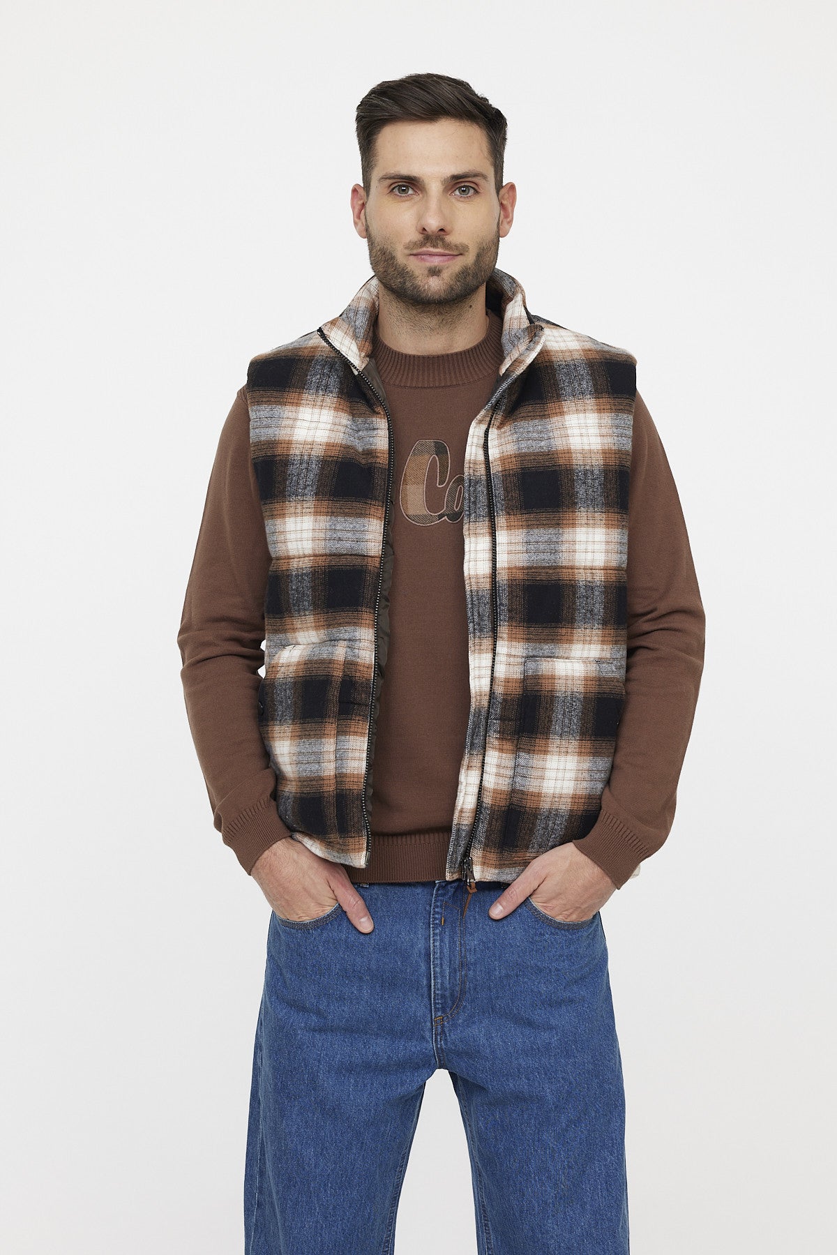 Gilet FUSCO Brown