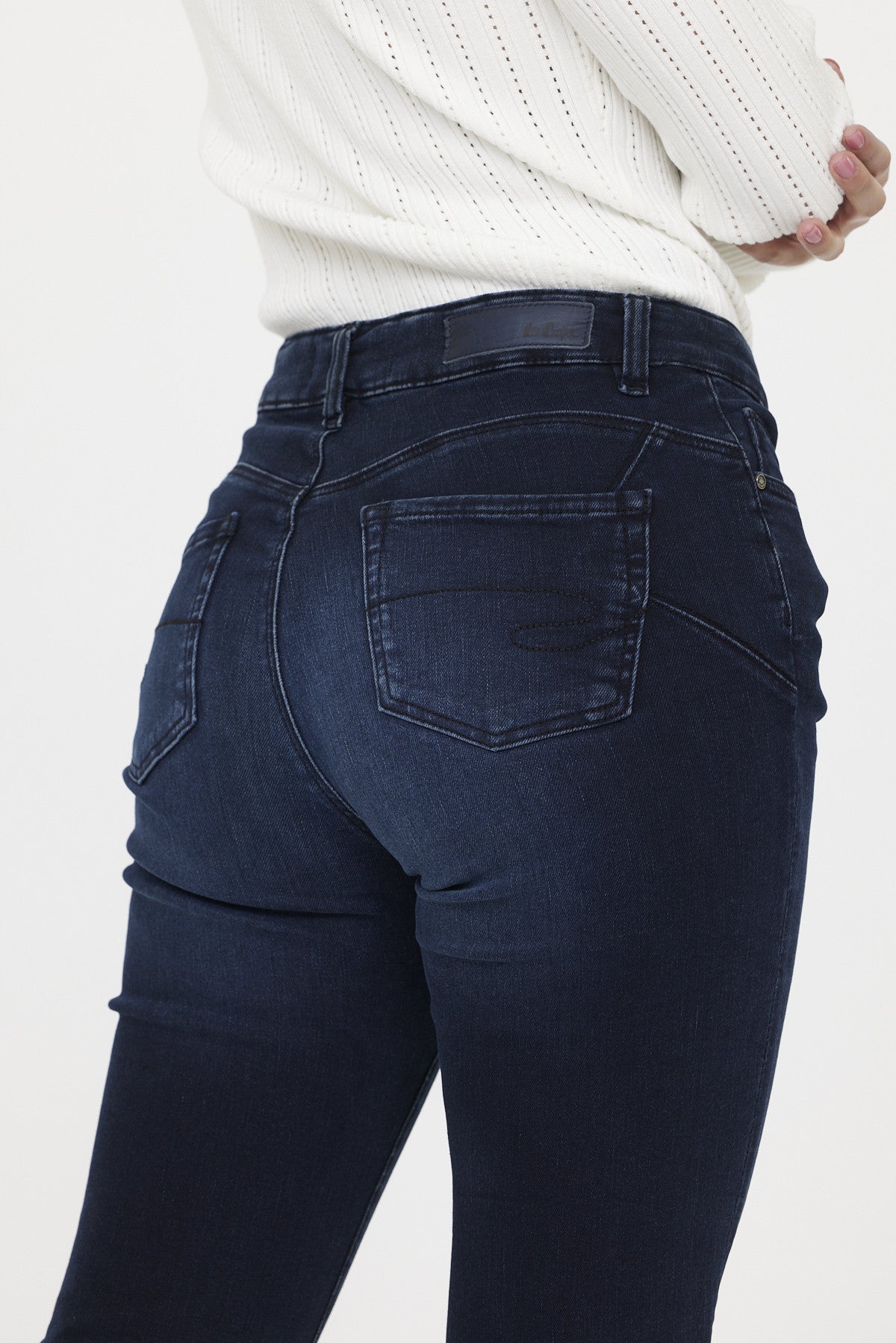 Jean JISENA Blue black light brushed