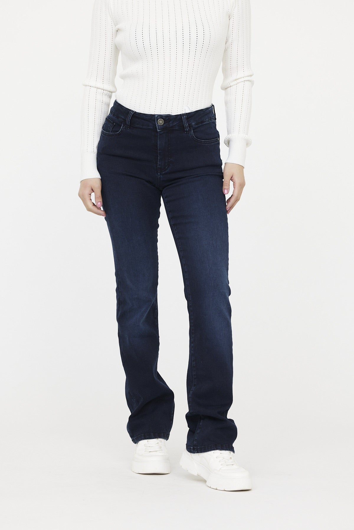 Jean JISENA Blue black light brushed