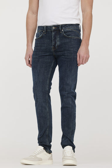 Jean Homme Lee Cooper Rush 2 Taille 36 Jambe 30 - Délavé Bleu Foncé Denim - Occasion Très Bon état