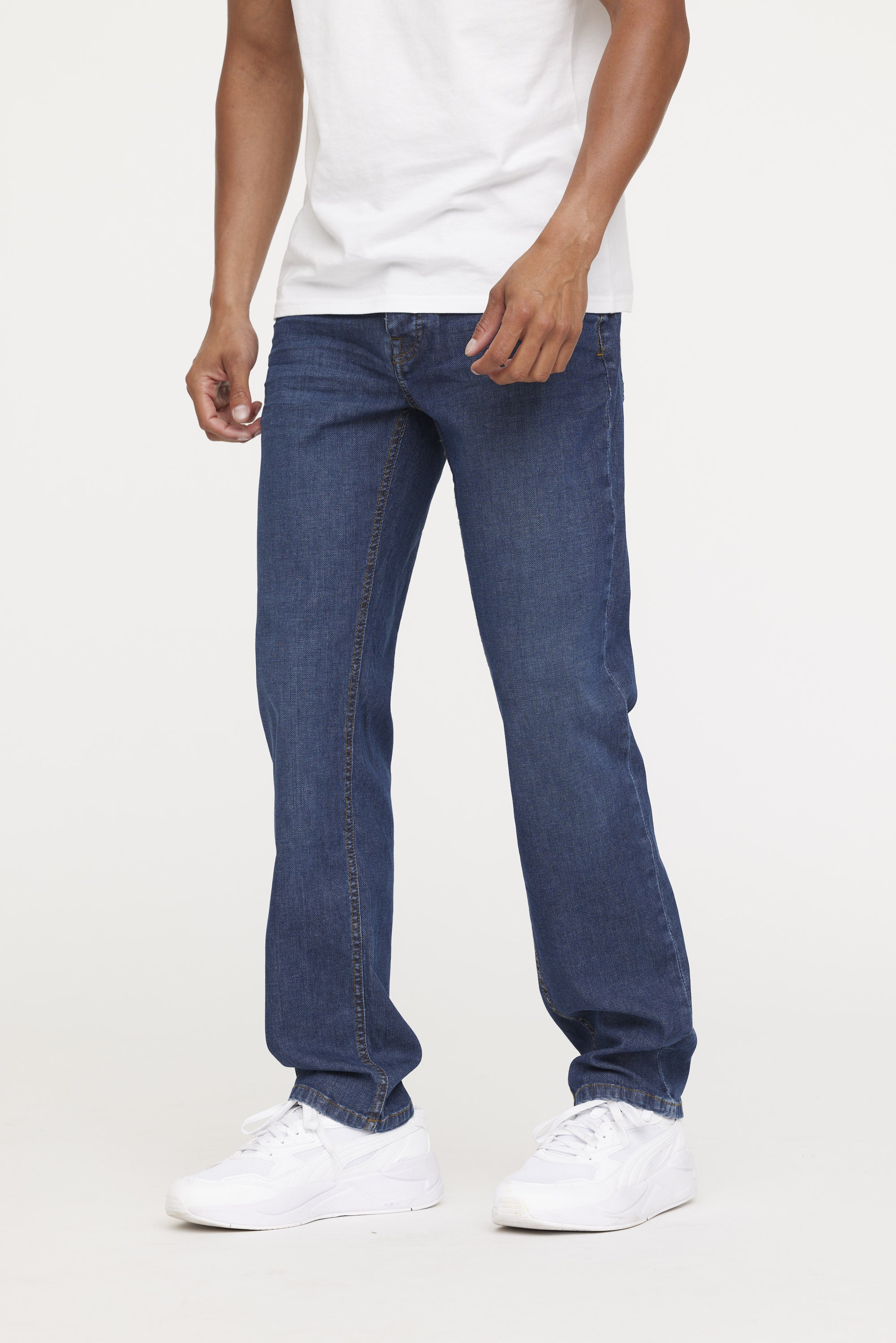 Jean LC122 Light Blue Piqué Brushed