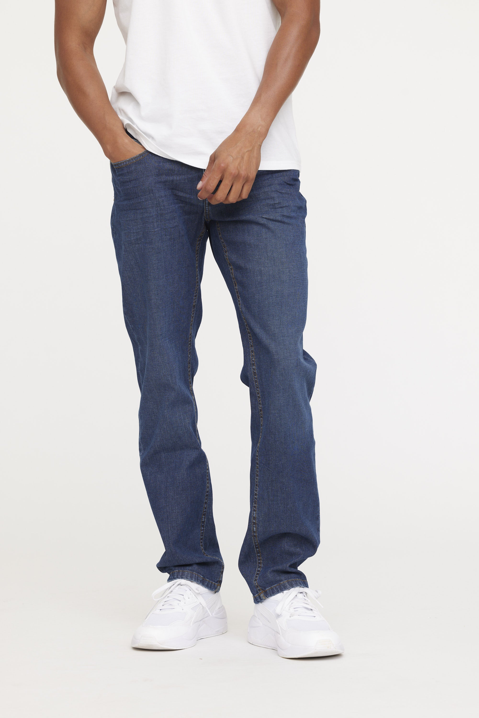 Jean LC122 Light Blue Piqué Brushed