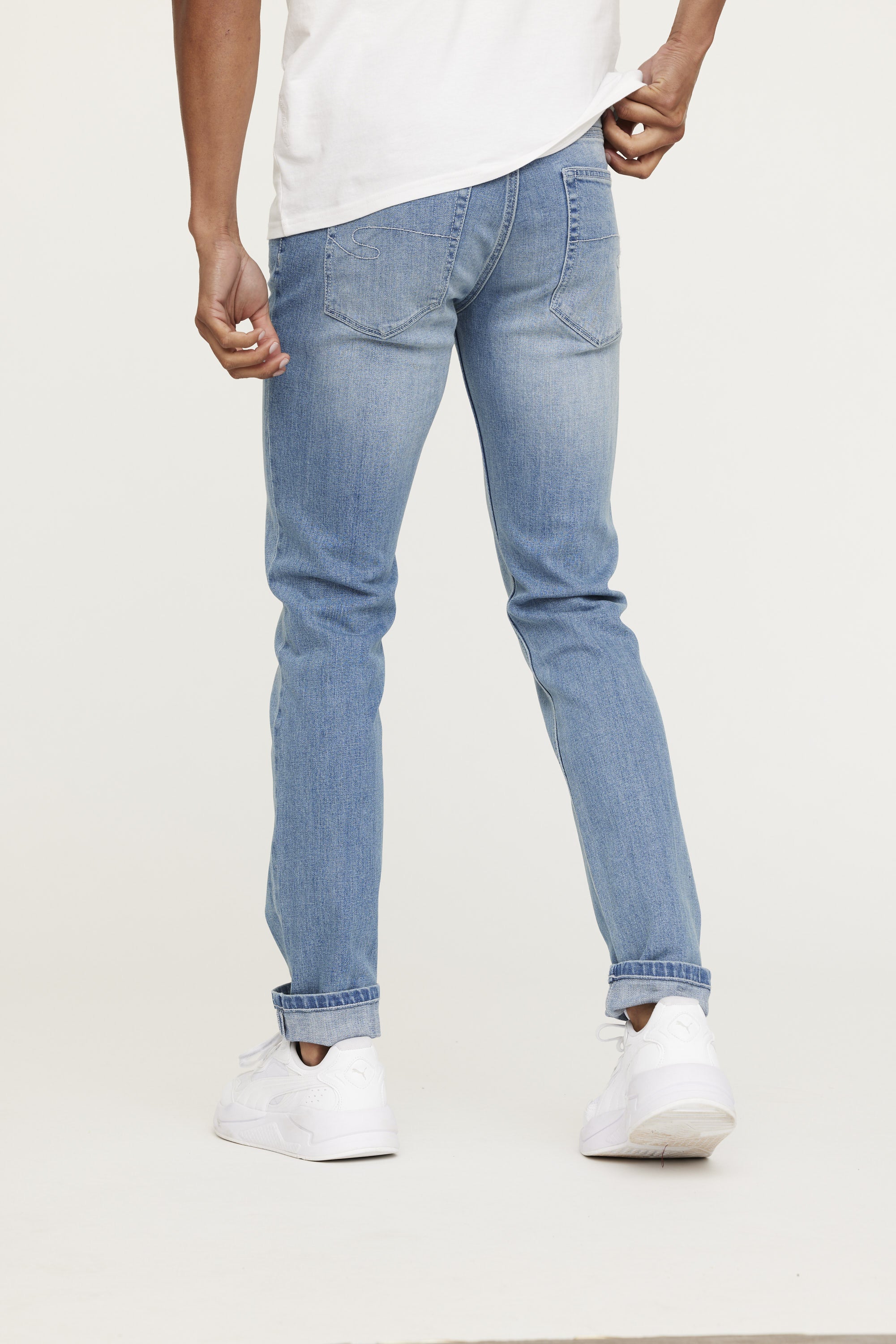 Jean LC128 Light Medium Blue Brushed