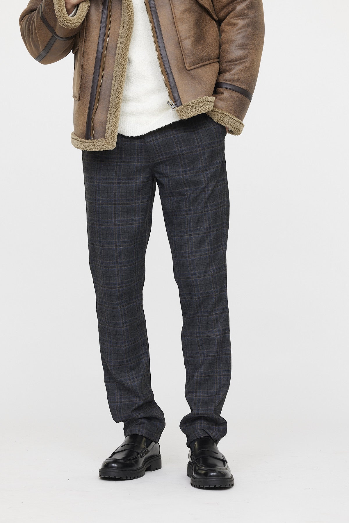 Pantalon GALANT Check dark grey