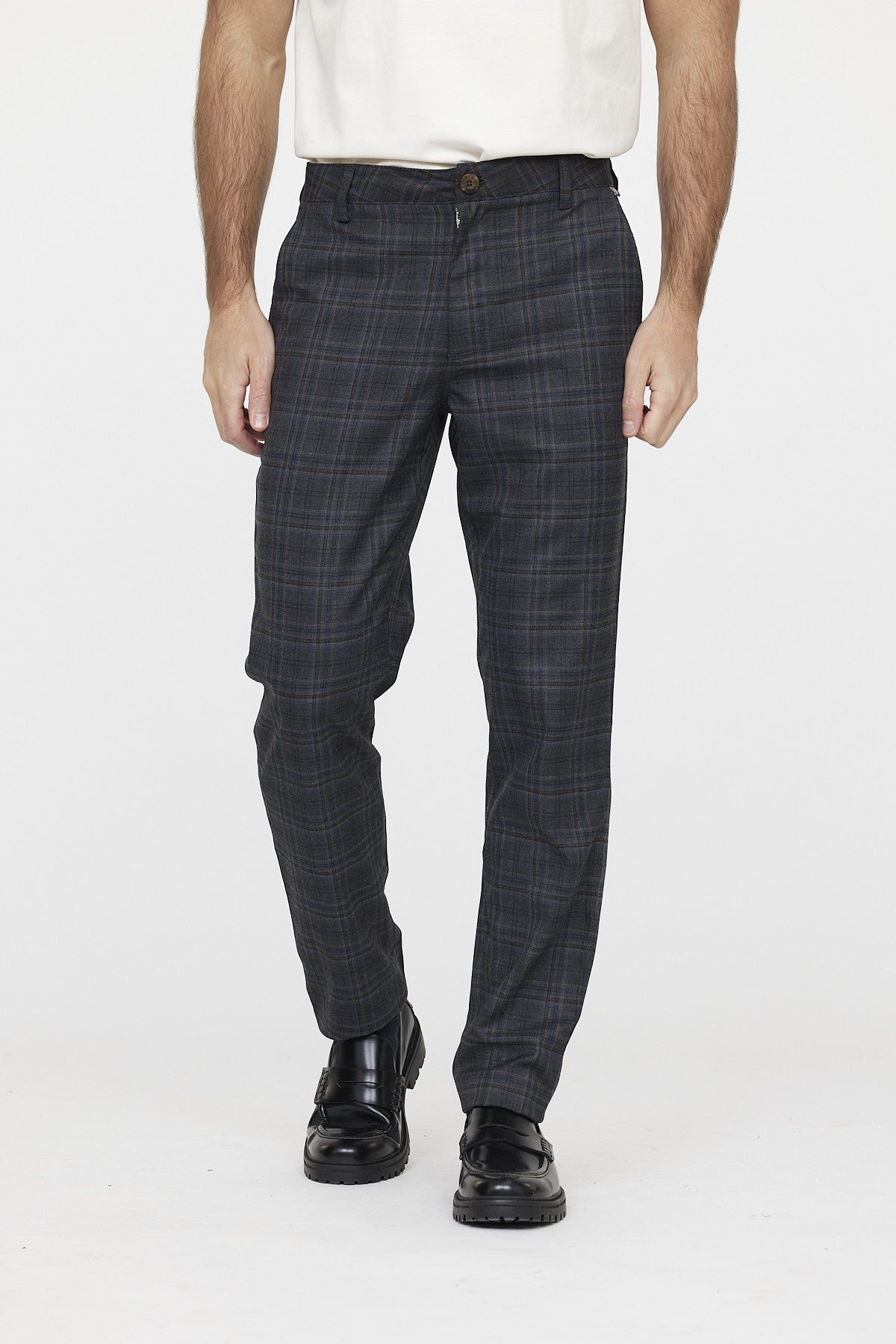 Pantalon GALANT Check dark grey