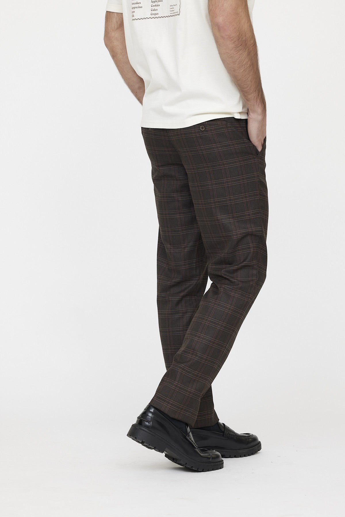 Pantalon GLANCE Check brown