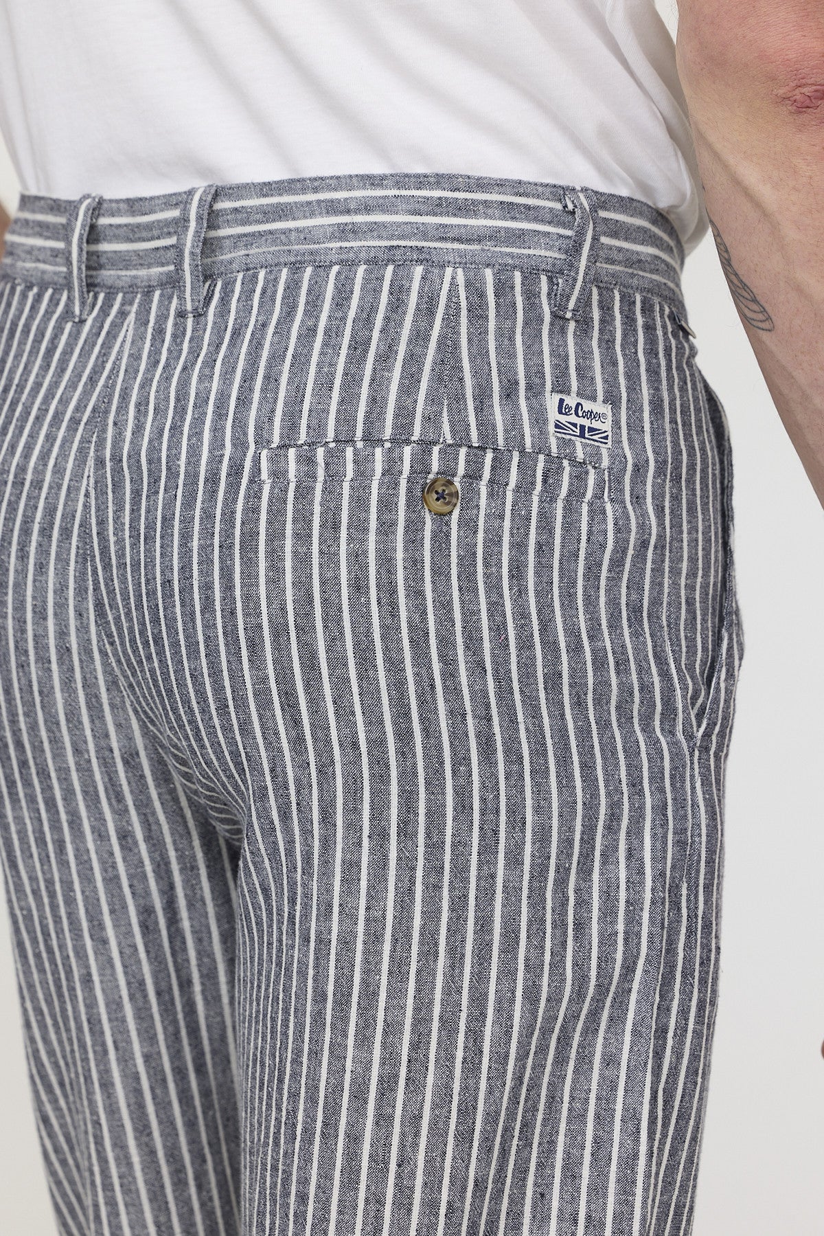 Pantalon GLANCE Navy stripes