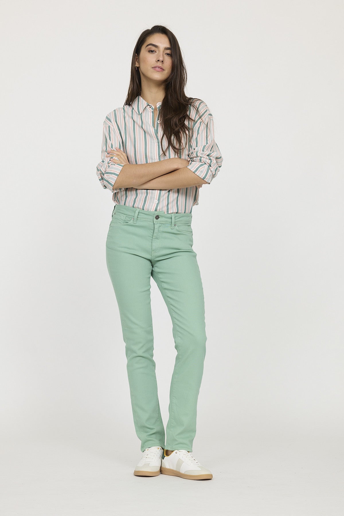 Pantalon JANA Vert océan