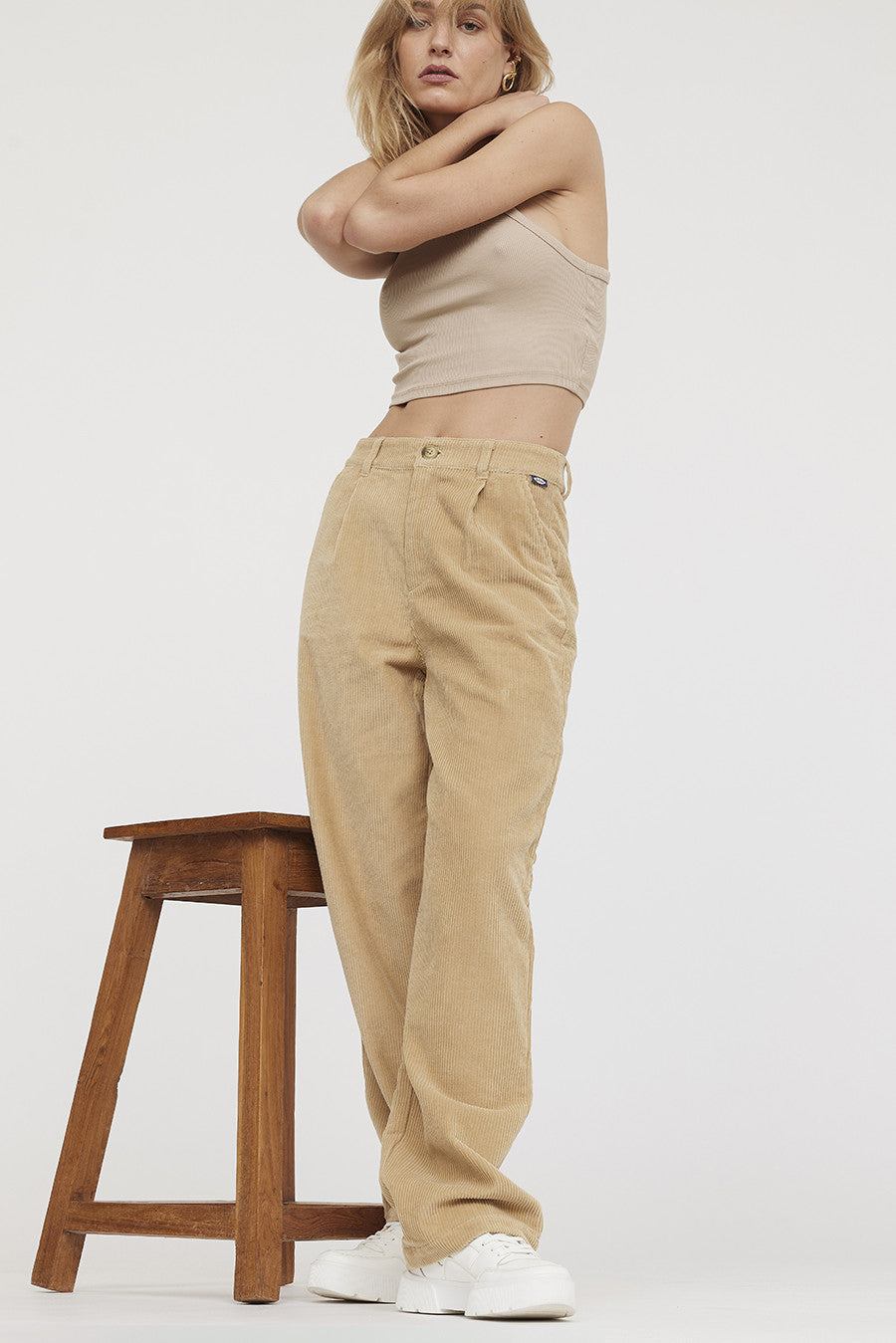 Pantalon JOLINA Argile Beige