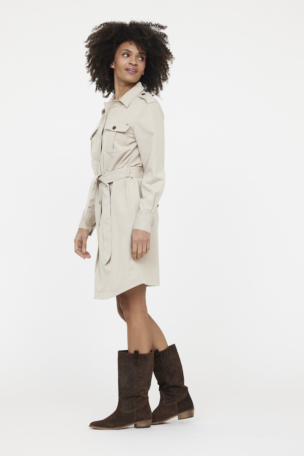 Robe LAMIKA Argile Beige