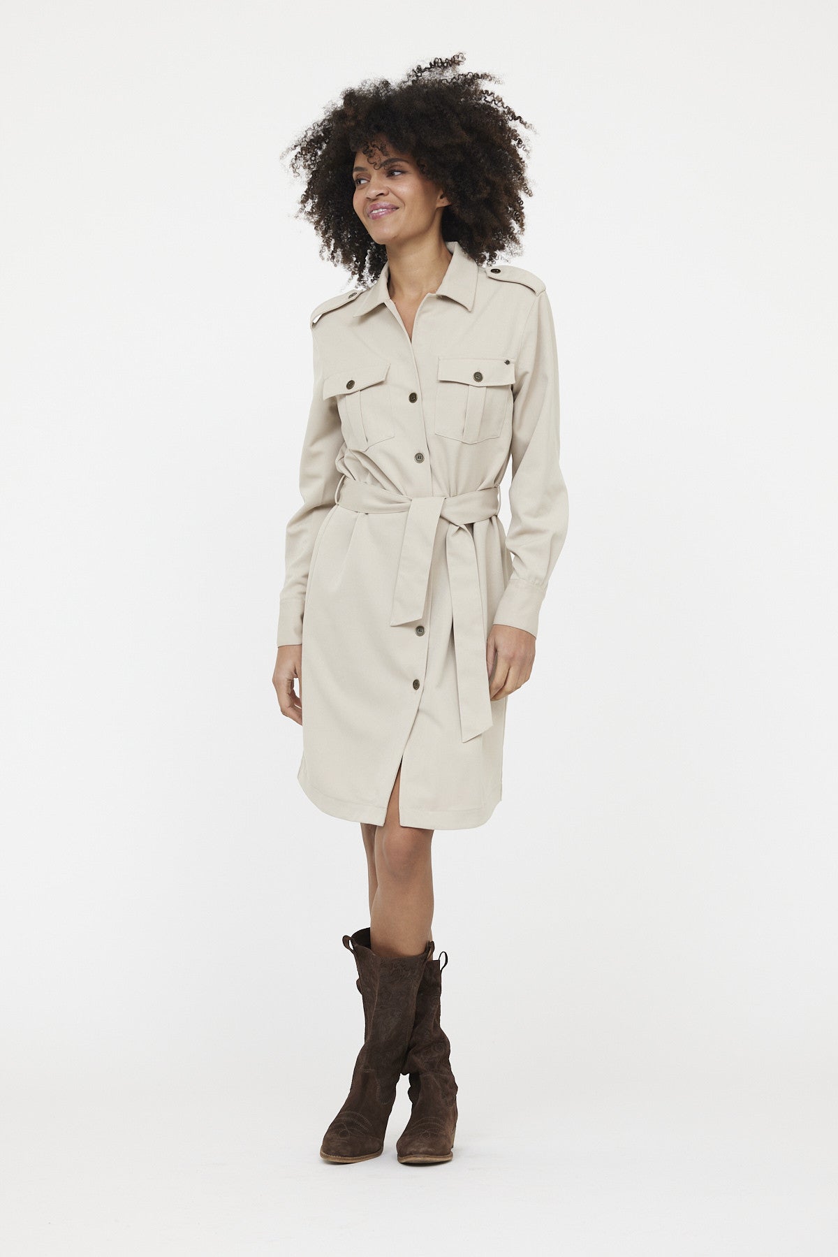 Robe LAMIKA Argile Beige