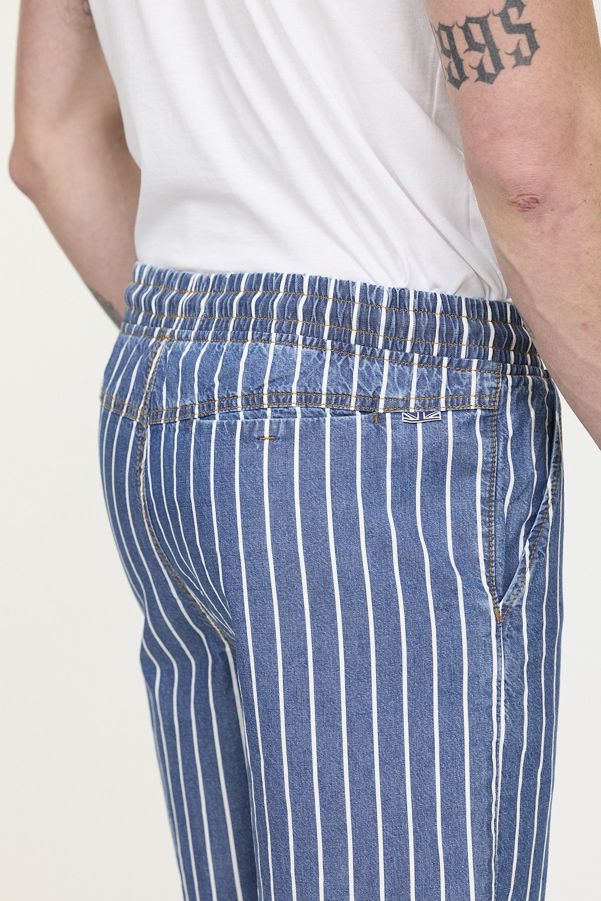 Short NORY Light Blue stripes