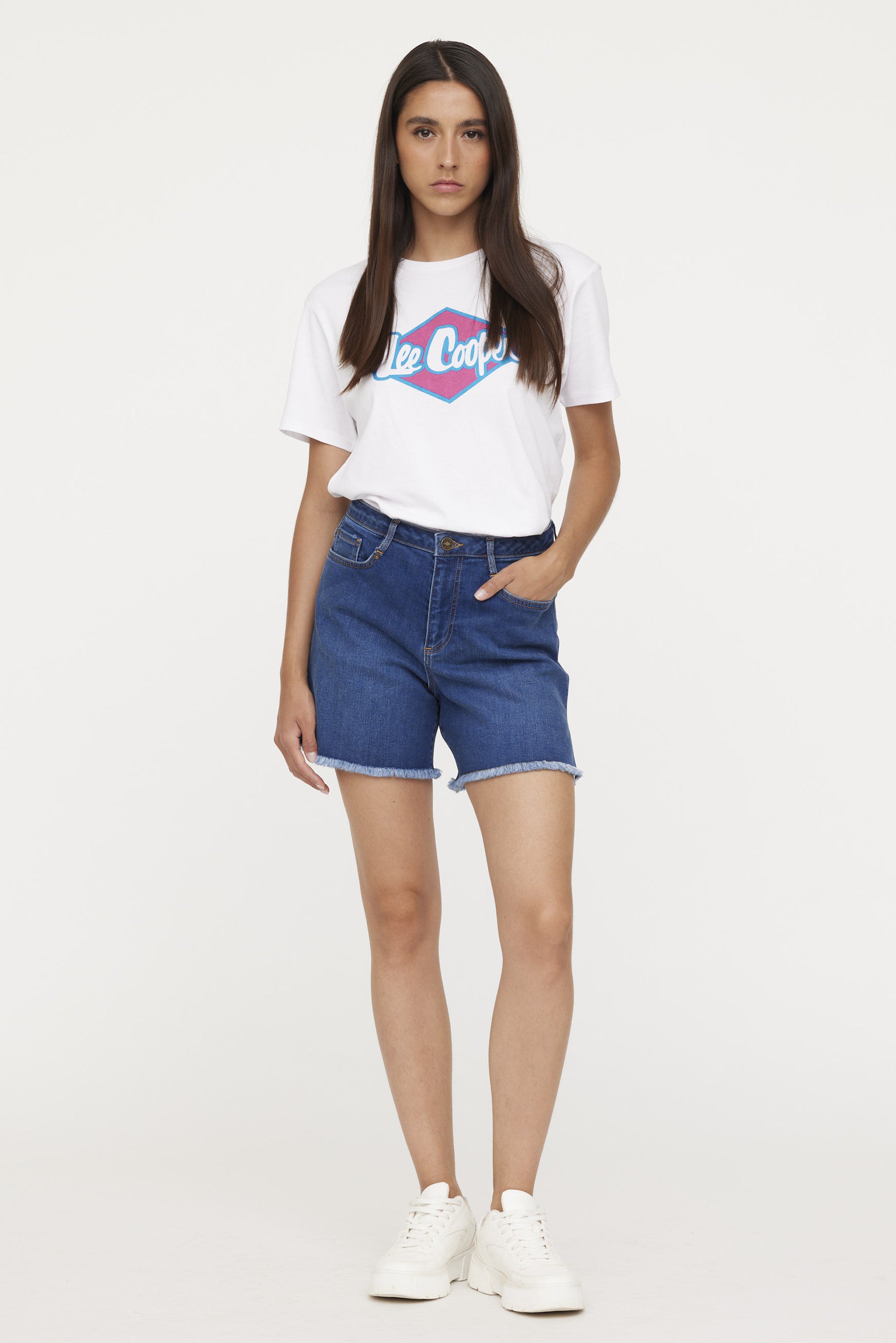 Short NOULY Light Blue Brushed