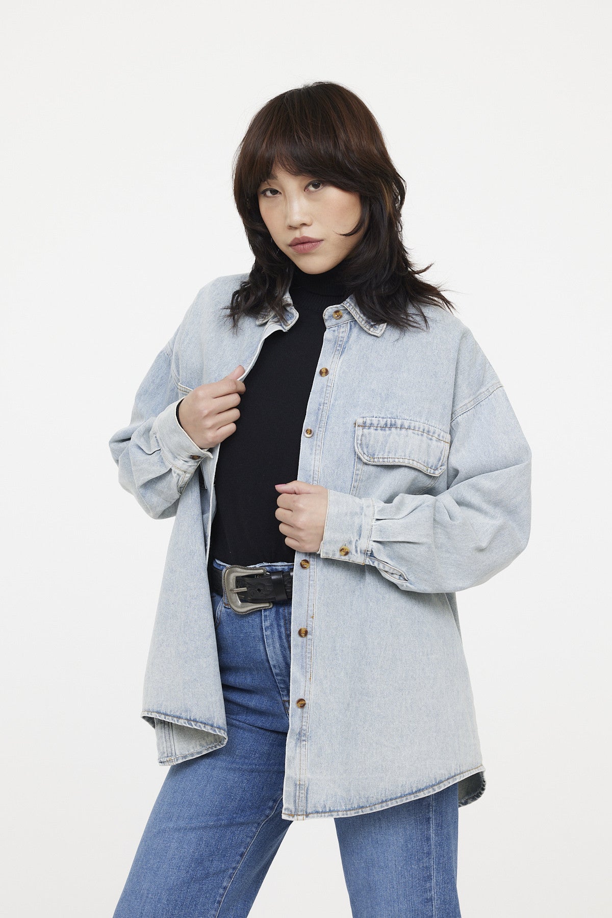 Surchemise DELPHINA Blue Bleached