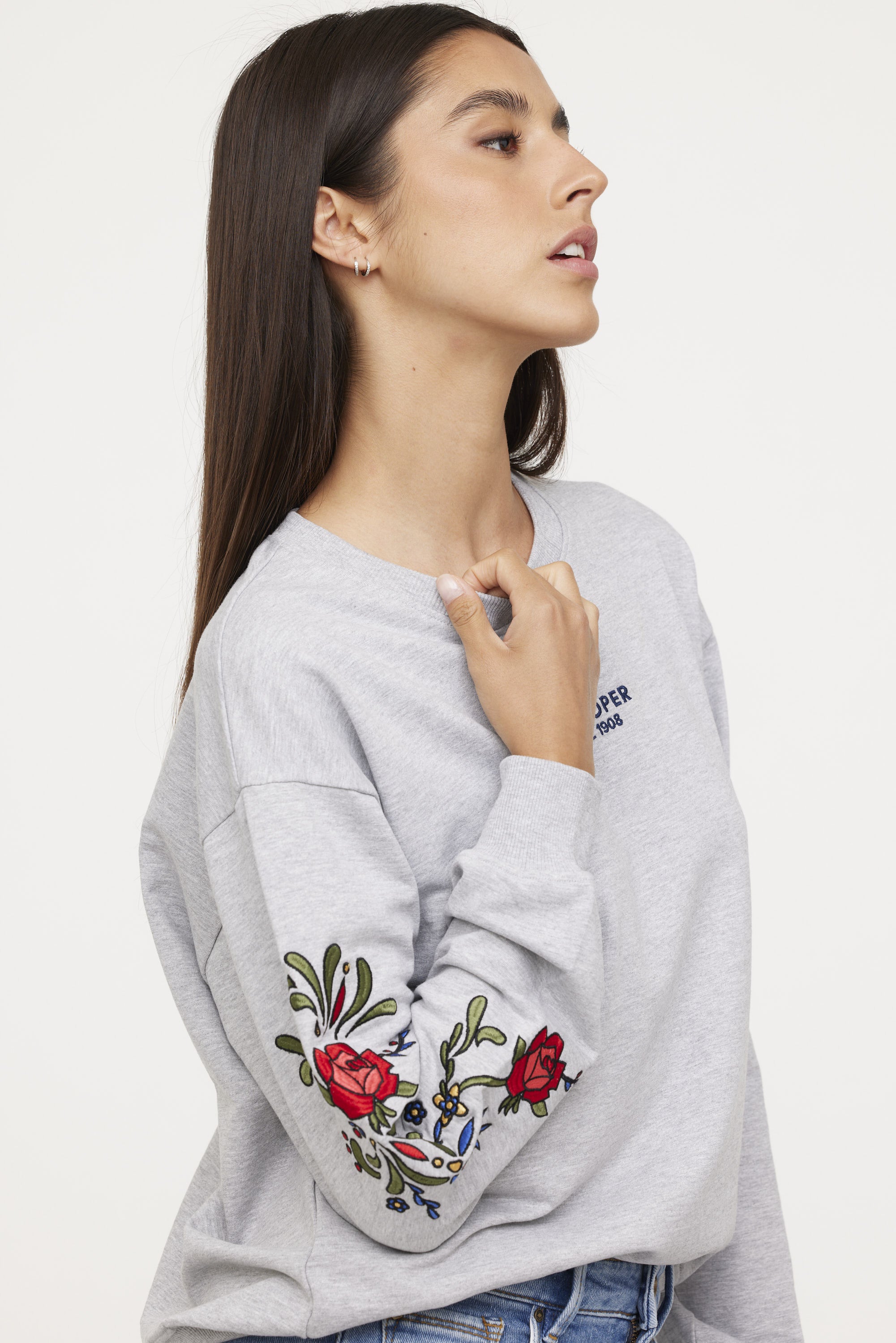 Sweatshirt ELIDA Gris chiné