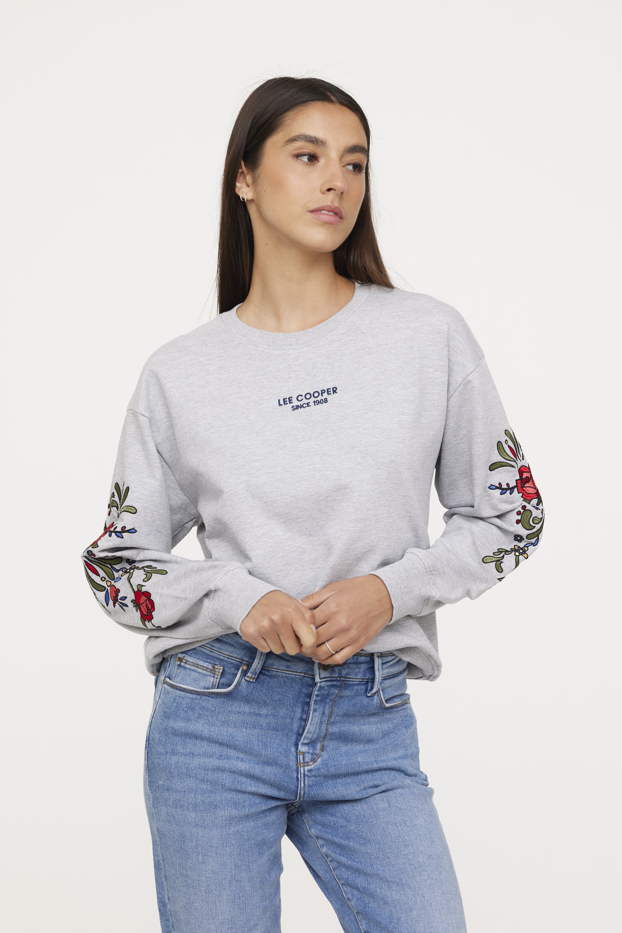 Sweatshirt ELIDA Gris chiné