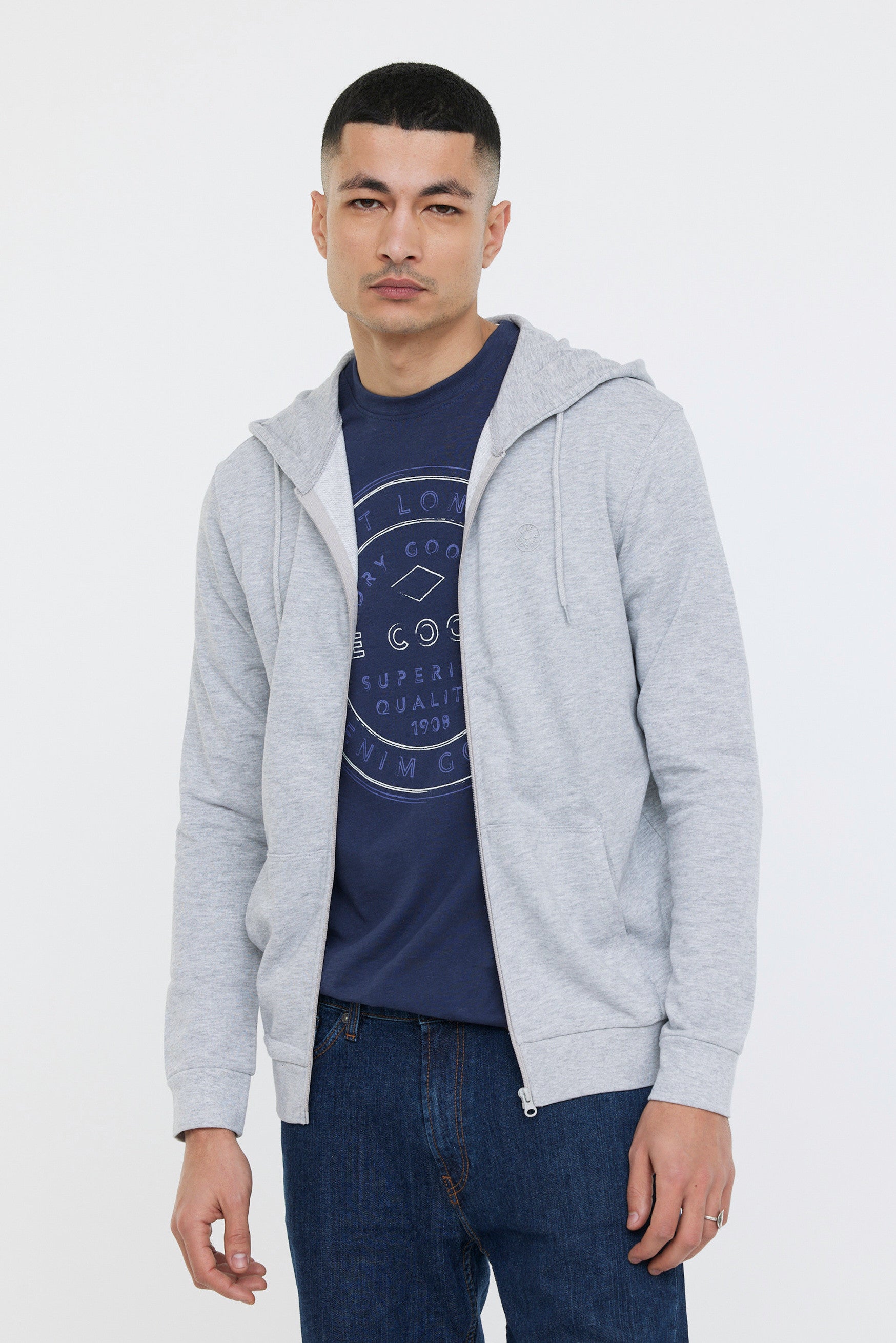 Sweatshirt ETIENNE Gris chiné