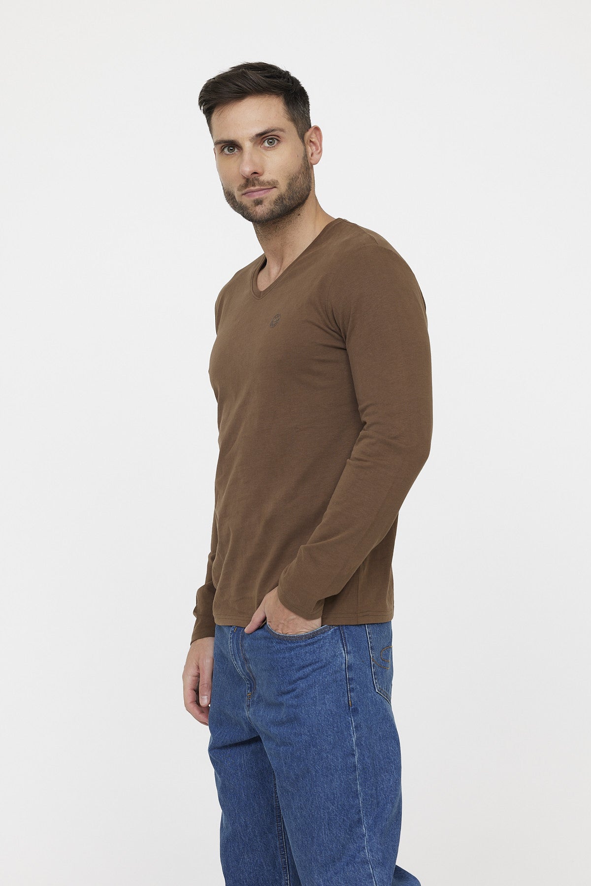 T-shirt AJESSY ML Brown