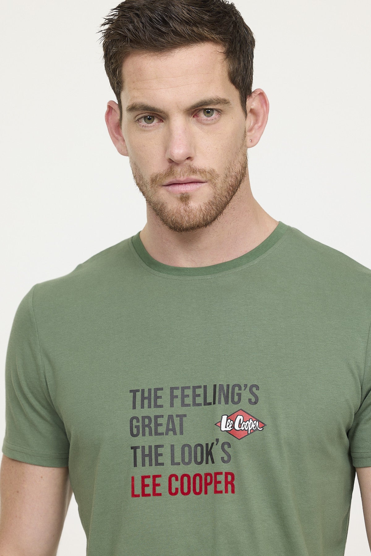 T-shirt ALEKO Kaki vert