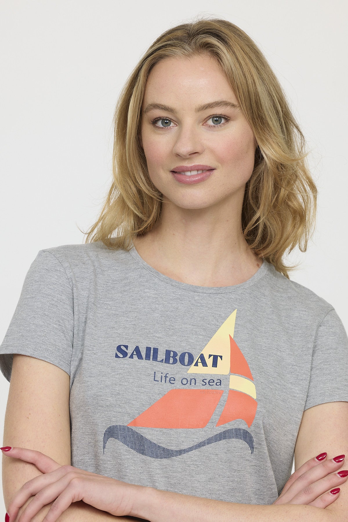 T-shirt AMITA Gris chiné