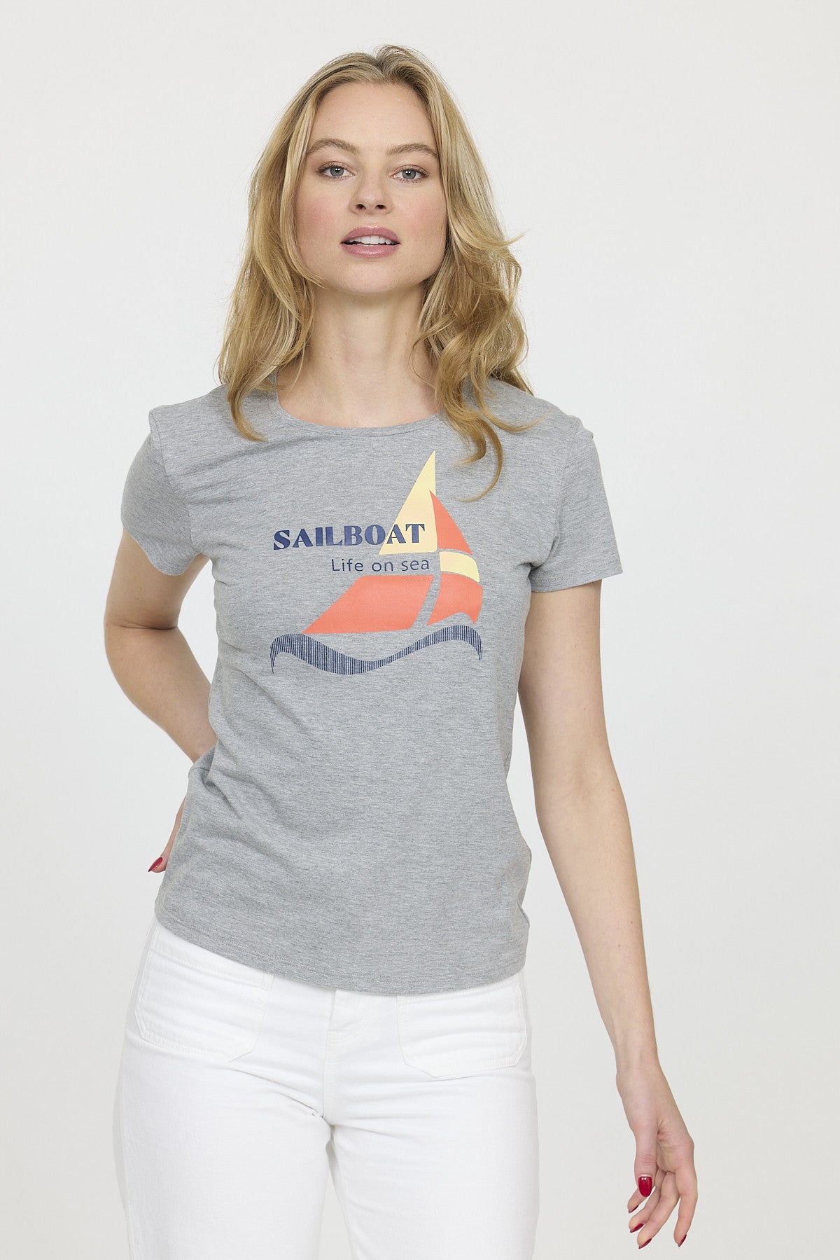 T-shirt AMITA Gris chiné